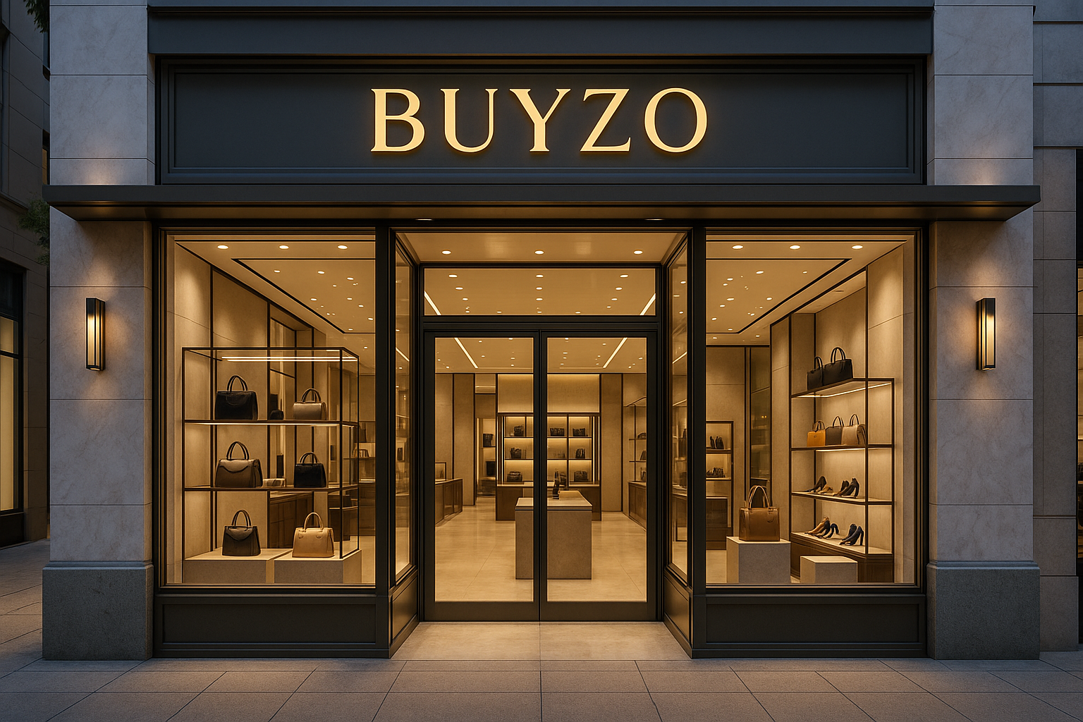 buyzo store with grand photo and write buy with u not with a bay